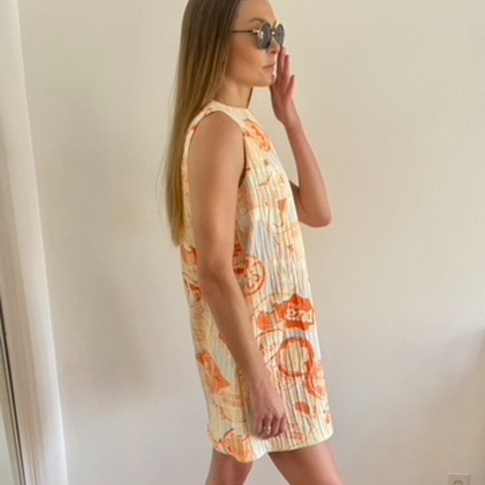 Jil Sander resort 2024 collection graphic print dress